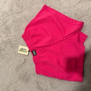 Daily Drills Fuchsia Active Shorts